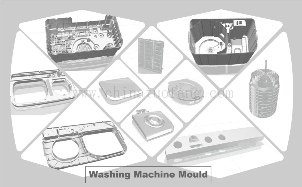 Plastic Injection Mould for Washing Machine Cover Plastic Auto Mould Home Appliance Mold